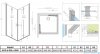 Radaway Eos KDD B kabina prysznicowa 90x100 przejrzyste 137353-01-01R